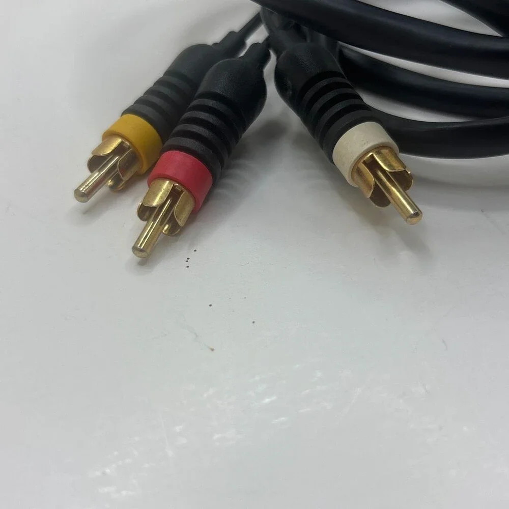 Original Xbox composite AV cable Microsoft OEM RCA Video Audio Lead Hookup Gen1